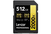 Hukommelseskort - Lexar Professional Gold 2000x SD - 300MB/s - 512GB - LSD2000512G-RNNNG