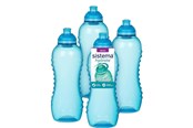 Køkkenredskaber - Sistema 460ml Squeeze Bottle Blue 4 Pack - 82013