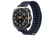 Smartwatch - Tilbehør - Spigen Fabric Band (hook-and-loop) - navy - Samsung Galaxy Watch Ultra 47mm - AMP10148