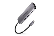 USB hub - AXAGON SuperSpeed USB-C Hub USB hub - USB 3.2 - 5 ports - Sølv - HMC-5
