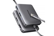 USB hub - AXAGON SuperSpeed USB-C Hub USB hub - USB 3.0 - 5 ports - Sølv - HMC-5HL