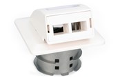Netværkstilbehør - DIGITUS Fiber Flush Mount Wall-Outlet For SC and LC Adapter - DN-93201
