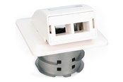 Netværkstilbehør - DIGITUS flush mount outlet housing - for LC/SC adapters - DN-93201