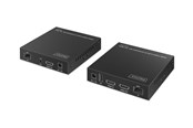 Repeater, boostere, bridges & transceiver - DIGITUS - Extender Set - KVM / audio / serial / USB extender - HDMI 1GbE USB - DS-55348