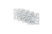 Kabinet Køler - HYTE FA12 FAN (Snow White) - 4-pack - Kabinet køler - 120mm - Hvid - 28 dBA - FAN-HYTE-FA12-WW-4