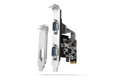 Systemtilbehør (kølepasta mv.) - AXAGON 2 Serial Ports DB9 PCI-Express Card - PCEA-S2N