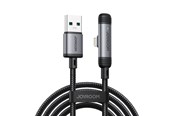 USB kabel - Joyroom S-A56 EnjoyX Series 90° USB-A - Lightning 3A cable 1.2m - black - S-A56_AL