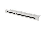 Netværkstilbehør - Lanberg patch panel - 1U - 19" - with shelf - PPUA-1124-S