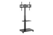 Vægbeslag, AV-Beslag & AV-Møbler - Gembird TV floor stand with caster wheels 37"" - 75"" bl - Max 40 kg - recommended for 75" - TVS-75S-02