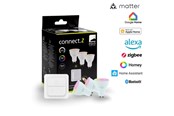 Smart Home - EGLO CONNECT.Z SÆT AFBRYDER + 3 GU10 opal SMART pærer M/FARVER(RGB) OG TUNABLE WHITE - 110417