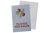 Hobby artikler - SCANSEASON Kort m. konvolut Balloner 11*17cm - 100263