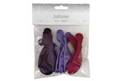 Hobby artikler - SCANSEASON Ballon 8 stk. 23 cm. Lilla metallic mix - 100840