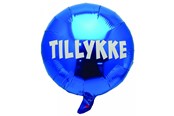 Hobby artikler - SCANSEASON Folieballon 35 cm. Blå/Tillykke - 253015