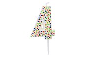 Hobby artikler - SCANSEASON Lys m. tal 4 . 7,5cm høj - 253174