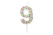Hobby artikler - SCANSEASON Lys m. tal 9 . 7,5cm høj - 253179