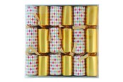 Hobby artikler - SCANSEASON Knallerter, 20 cm. 6 stk. Guld/Tern - 452128