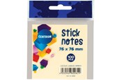 Papir, Fotopapir og Etiketter - CENTRUM StickNotes 76*76mm 100 ark pastelgul - 80082