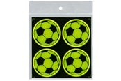 Papir, Fotopapir og Etiketter - CENTRUM Refleks stickers 4 stk. ø50mm. Fodbolde - 80383