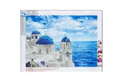 Hobby artikler - CENTRUM Diamond Painting 30*40cm. HUSE OG HAV - 80890
