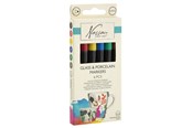Hobby artikler - Creative Craft Group Tusser til porcelæn og glas 6 stk - AR0138/GE