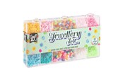 Legetøj - Creative Craft Group Jewellery set. 5 diff.perler og trans. t - CR1407/GE