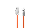 USB kabel - Dudao L24AL USB-A - Lightning angled cable with 180° rotation 30W 1m - orange - 6973687248383