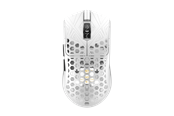 Mus - Arbiter AKITSU Medium - Ultralight 40g Carbon-fiber - Gaming Mus - Optisk - 5 knapper - Hvid *DEMO* - AR-25-AKITSUM-WH