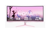 Skærm - 34" Arozzi Nova 34″ Curved computer monitor - AZ-NO-34T2K165-PNK