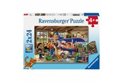Puslespil - Ravensburger Jigsaw Puzzle Airplane and Train Repair 2x24 pcs. - 12004044