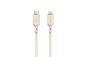 USB kabel - Dudao  L7SCL USB-C - Lightning cable 30W 1m - beige - 6976625331079