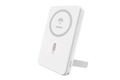 Powerbank - Dudao Powerbank K14S+ 10000mAh 20W USB-A / USB-C / MagSafe with stand - white Powerbank - Hvid - 10000 mAh - 6976625333097
