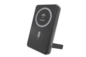 Powerbank - Dudao Powerbank K14S+ 10000mAh 20W USB-A / USB-C / MagSafe with stand - black Powerbank - Sort - 10000 mAh - 6976625332939