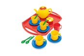 Legekøkken og udstyr - Dantoy Classic tesæt på bakke 18 dele - 4335