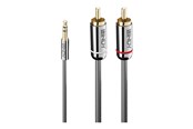 Audio kabel - Lindy Cromo Line audio adaptor - 2 m - 35334