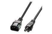 Strømkabel (ekstern) - Lindy - power extension cable - IEC 60320 C5 to IEC 60320 C14 - 1 m - 30340