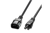 Strømkabel (ekstern) - Lindy C5 to C14 Mains Cable - 2m - 30341