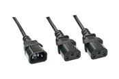 Strømkabel (ekstern) - Lindy - power splitter - IEC 60320 C14 to power IEC 60320 C13 - 1 m - 30363