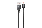 USB kabel - Dudao 3A 30W L3SL USB-A - Lightning Cable Braided 1.2m - Black - 6976625333042