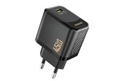 Mobil - Adaptere & Opladere - Dudao A28 45W GaN USB-C Wall Charger - Black - 6976625334254