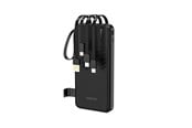 Powerbank - Dudao K11 10000mAh Powerbank with Built-in Cables - Black - 10000 mAh - 6977196681853