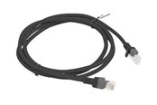 Netværkskabel - Lanberg patch cable - 1.5 m - black RAL 9004 - Sort - 1m - PCU5-10CC-0150-BK