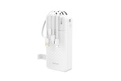 Powerbank - Dudao K11 Pro Powerbank with Built-in Cables Powerbank - Hvid - 20000 mAh - 6977196681884