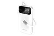 Powerbank - Dudao K31 10000 mAh 22.5W PD Powerbank with Built-in Cable - White Powerbank - Hvid - 10000 mAh - 6977196682003