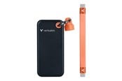 SSD - Verbatim Pocket SSD - 1TB - USB 3.2 Gen 2 - Sort / Orange - 32193