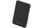 Powerbank - Verbatim Charge 'n' Go Essentials wireless power bank - magnetic - 24 pin USB-C - 20 Watt Powerbank - Sort - 5000 mAh - 32225