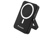 Powerbank - Verbatim Charge 'n' Go wireless power bank - magnetic with stand - Li-pol - 24 pin USB-C - 20 Watt Powerbank - Sort - 10000 mAh - 32264