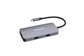 USB hub - Verbatim CMH 05 - hub - 5 ports USB hub - 5 ports - Grå *DEMO* - 32150