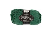 Garn & Tilbehør - Creativ Company - Cotton yarn Size 8/8 L: 80-85 M Dark green - 50gr. - 461290