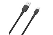 USB kabel - Dudao  L9T 5A USB-A - USB-C Cable 1m - Black - 6976625335541