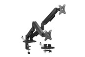 Skærmholder - Gembird Adjustable desk display mounting arm with USB ports 2-displays 17"-32" - MA-DA2U-01